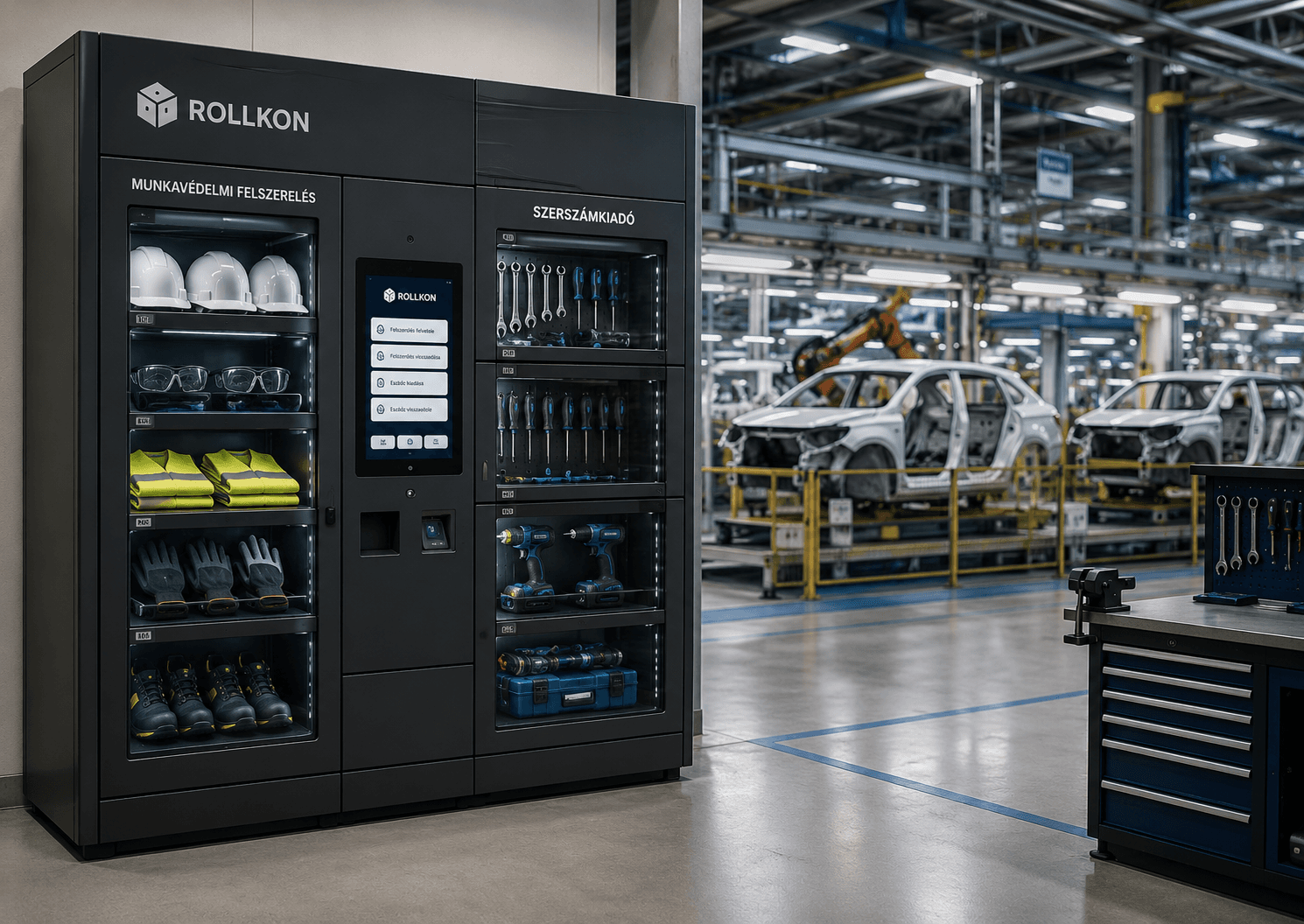 Hűtött Click & Collect automata élelmiszerlánchoz